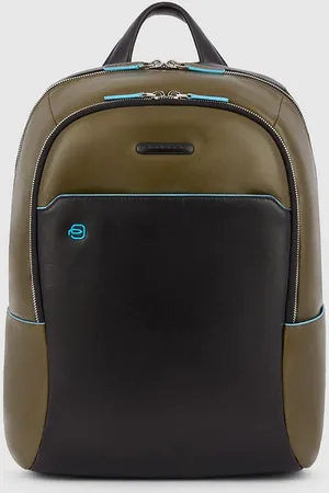Piquadro Zaino Piccolo Per Computer 14" E Ipad® Verde/Nero
