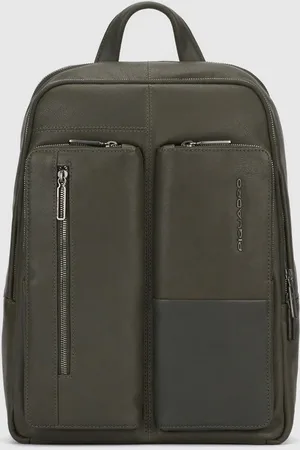 Piquadro CA5884W116 - Zaino Porta Computer 14" E Porta Ipad® Verde Militare