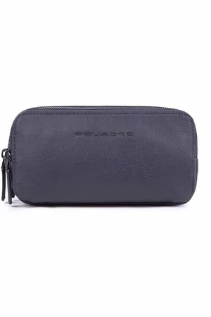 Piquadro Astuccio In Pelle A 3 Cerniere Blu Oceano AC2141B3/BLU4