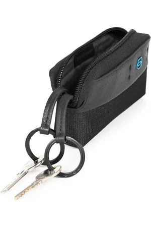 Piquadro Astuccio Portachiavi Con Due Anelle Chevron/testa Di Moro PC4216P16