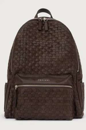 Orciani ZAINO P00711 CHEVRETTE WOVEN, Testa di Moro