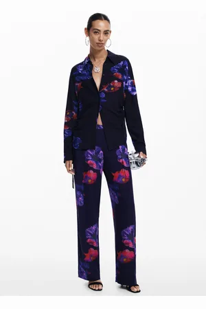 Desigual Pantaloni fluidi a fiori