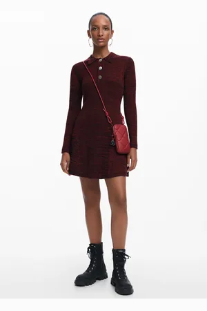 Desigual Abito corto con collo polo