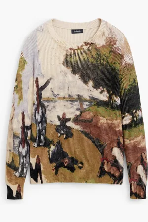 Desigual Maglione oversize con paesaggio