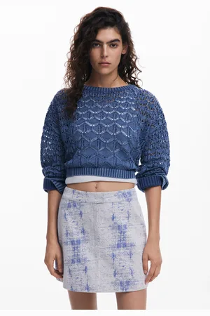 Desigual Maglione cropped traforato