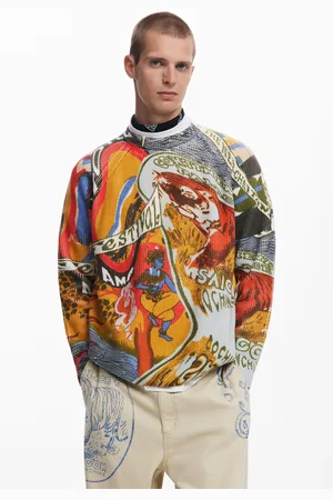 Desigual Maglione con stampa etnica