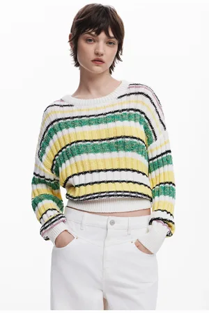 Desigual Maglione a righe colorate
