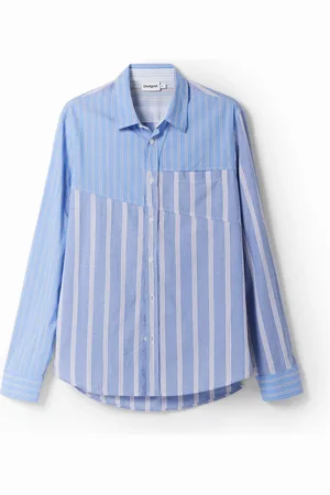 Desigual Camicia patchwork righe