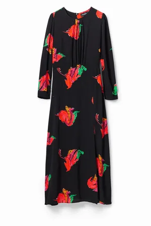Desigual Abito lungo apertura fiori