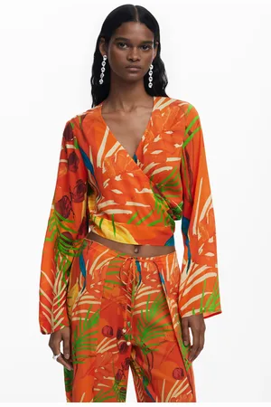 Desigual Top incrociato tropicale