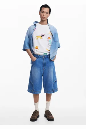 Desigual Bermuda di jeans Upcycling