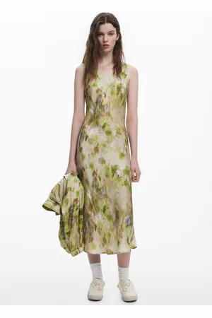 Desigual Vestito floreale satinato Collina Strada