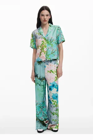 Desigual Pantaloni stampati a fiori