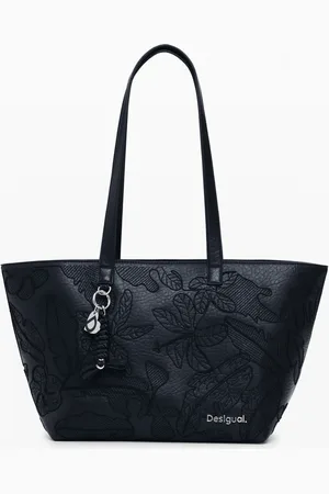 Desigual Grande borsa shopper ricamata