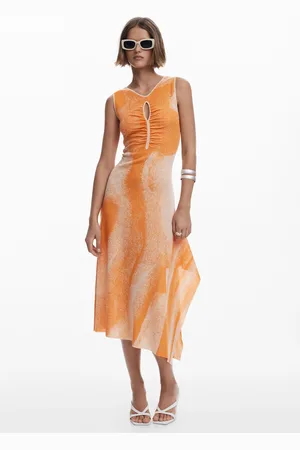 Desigual Jacquard cut-out dress