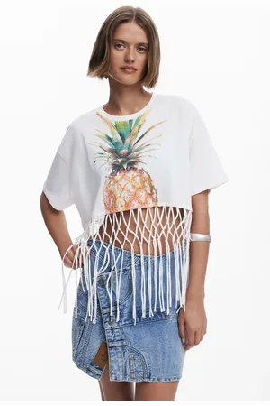 Desigual Maglietta cropped ananas