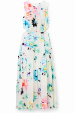 Desigual Abito lungo cut-out sfocato