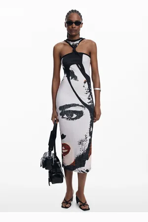 Desigual Abito midi aderente cara