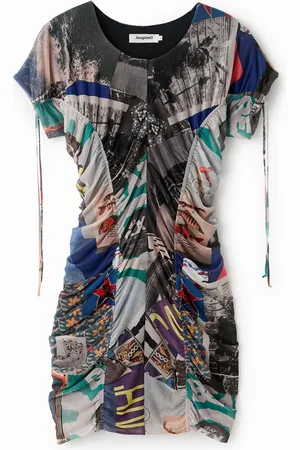 Desigual Vestito mini slim ruches