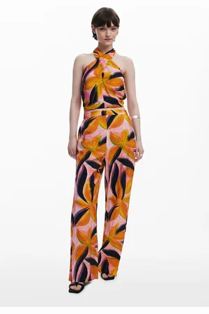 Desigual Pantaloni stampati a fiori