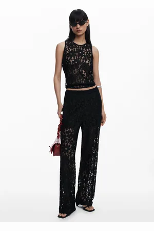 Desigual Pantaloni in pizzo