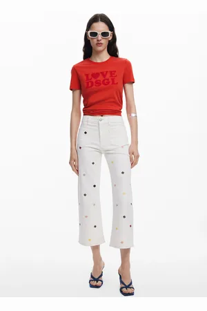 Desigual Jeans culotte trifogli