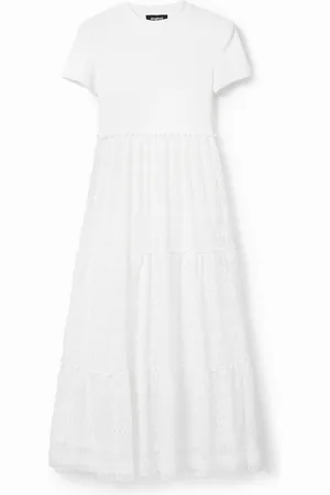 Desigual Abito midi tulle combinato