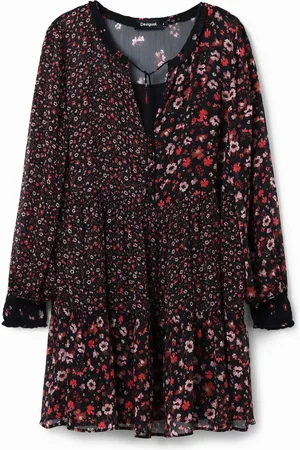 Desigual Abito corto chiffon floreale