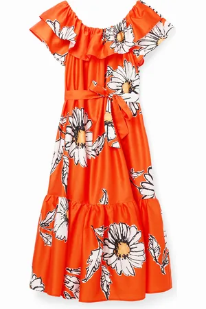 Desigual Abito midi volant margherite
