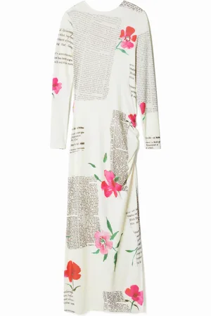 Desigual Abito midi aderente testo