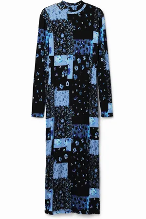 Desigual Abito midi costine floreale