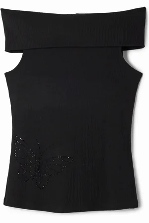 Desigual Maglietta a maglia farfalla