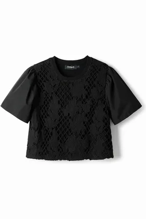 Desigual Maglietta semi pizzo