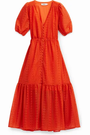 Desigual Abito lungo ricamato