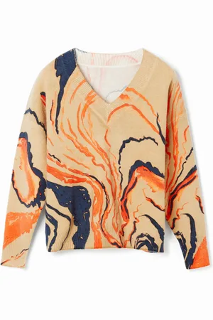 Desigual Maglione oversize linee curve