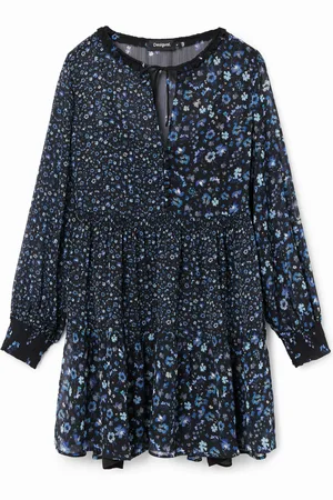 Desigual Abito corto chiffon floreale