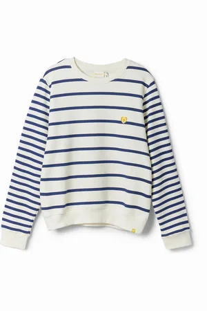 Desigual Felpa righe logo