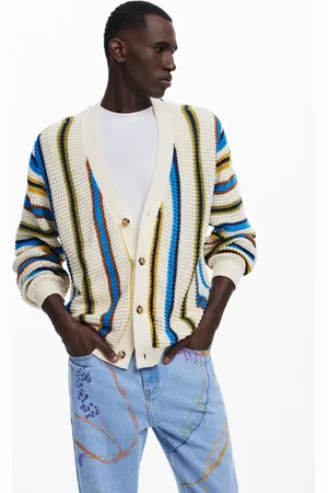 Desigual Cardigan a righe di maglia