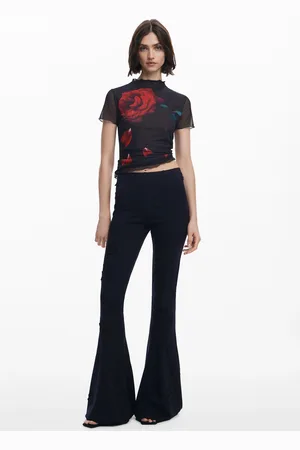 Desigual Pantaloni a zampa con fiori Tyler McGillivary