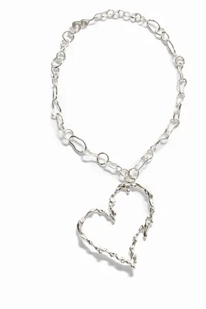 Desigual Collana cuore placcato argento Zalio