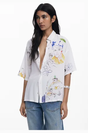 Desigual Camicia a maniche corte con volti