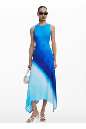 Desigual Abito arricciato tie-dye