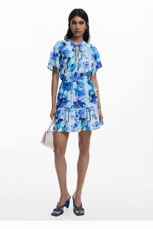 Desigual Abito corto fluido con fiocco