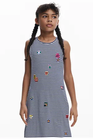 Desigual Embroidered cut-out dress