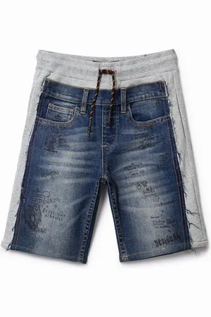 Desigual Bermuda elasticizzati patch di tessuti