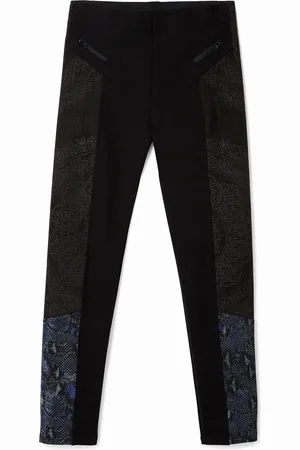 Desigual Pantaloni slim animal print
