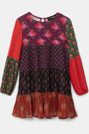 Desigual Vestito a trapezio patch fiori