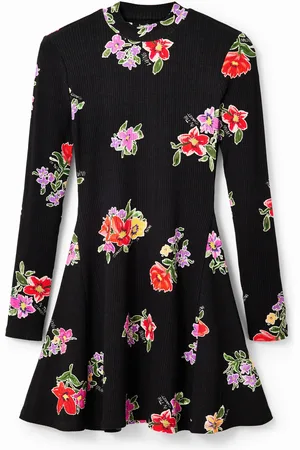 Desigual Abito corto skater floreale