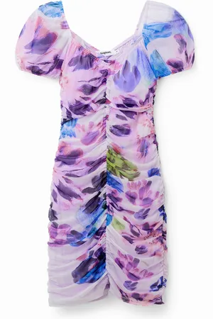 Desigual Abito corto arricciato M. Christian Lacroix