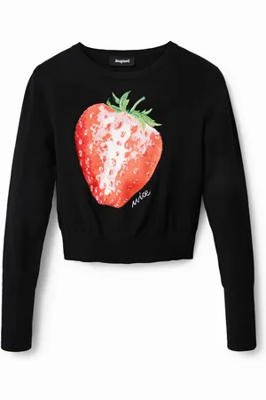 Desigual Maglione cropped fragola